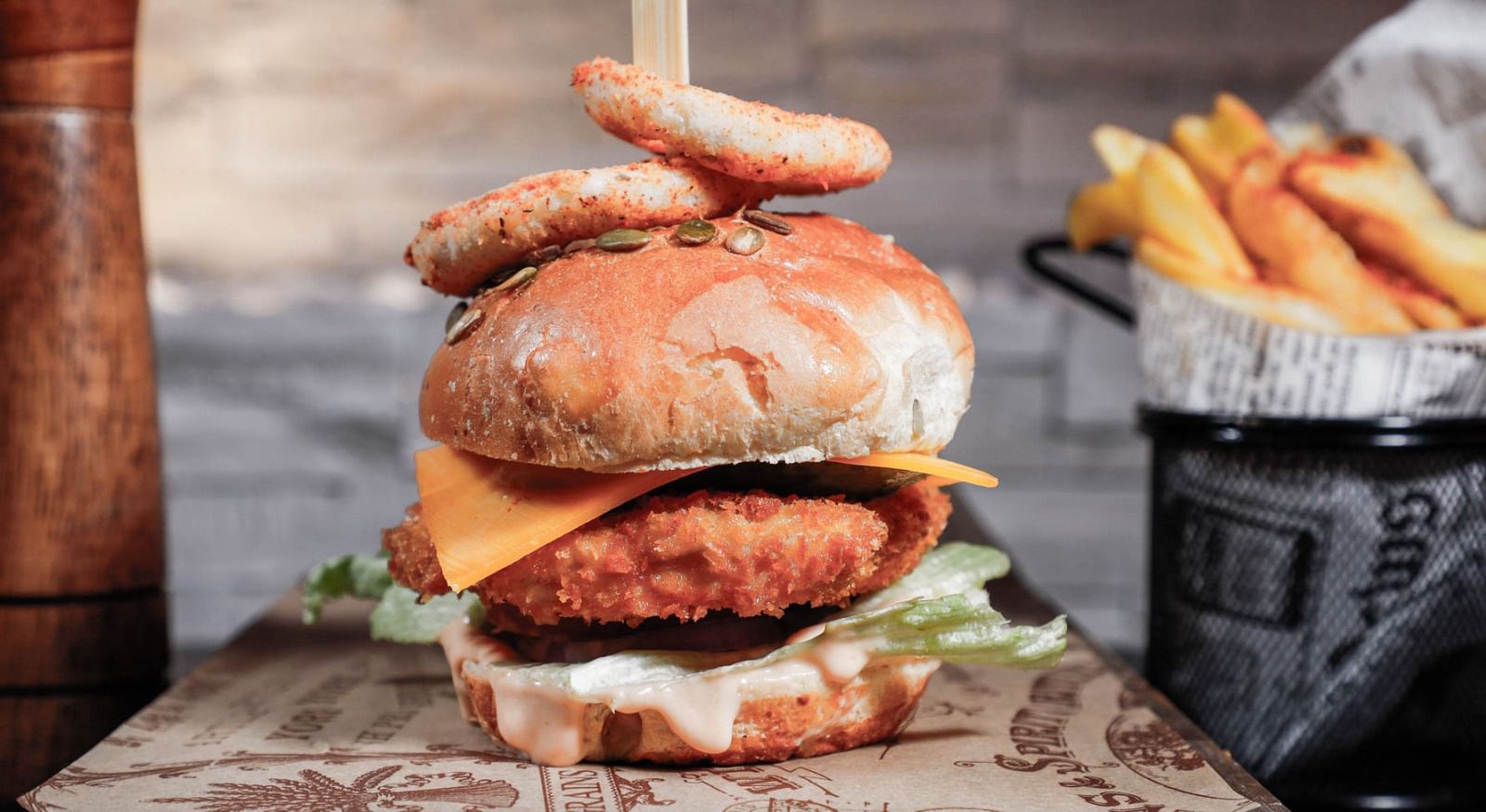 Infinity Lounge SUPREME CHICKEN BURGER